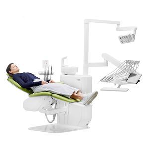 dental unit with adjustable headrest