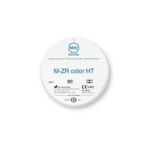 Zirconia dental material - M-ZR multilayer HT+ - Merz Dental GmbH - for ...