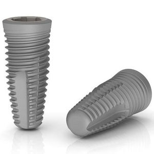 tapered dental implant / titanium / conical