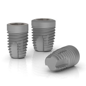 short dental implant / titanium / internal