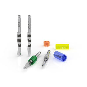 dental implantology drill bit / cutting / tapered / straight
