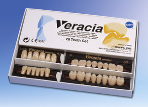 acrylic dental prosthesis / anterior teeth / posterior teeth