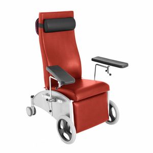 manual blood donor chair / 3-section / on casters
