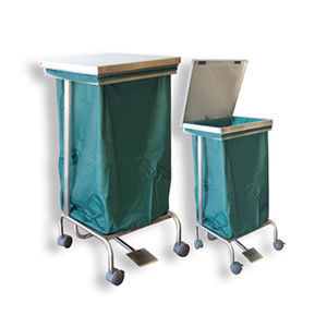 transport trolley / dirty linen / 1-bag / medical