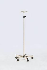 IV pole on casters