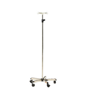 IV pole on casters