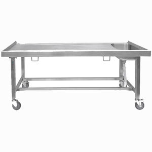 Table inox avec étagère pour autoclave, PRESTIGE MEDICAL