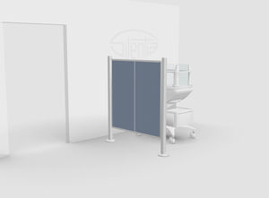 fixed hospital privacy screen 1