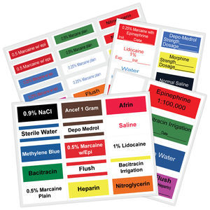 medication box label
