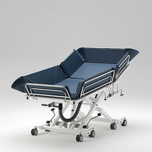 height-adjustable shower trolley