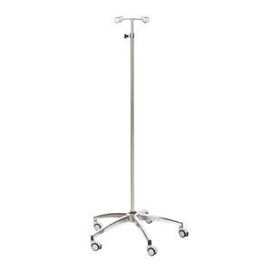 IV stand on casters