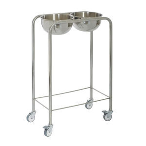 double bin surgical basin stand