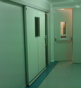sliding door / hospital / laboratory / for healthcare facilities