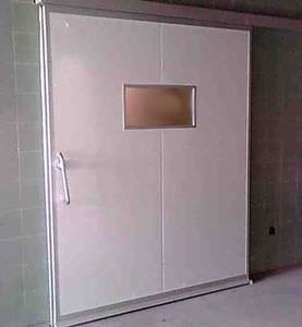 sliding door / MRI / for healthcare facilities / hermetic