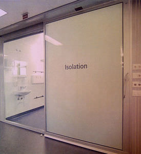 sliding door / hospital / laboratory / for healthcare facilities