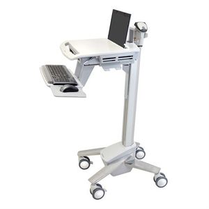 height-adjustable computer cart
