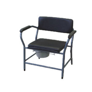 commode chair with armrests