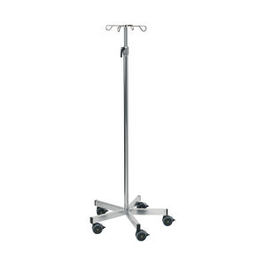 IV pole on casters