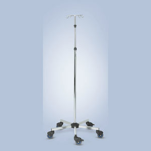 IV pole on casters