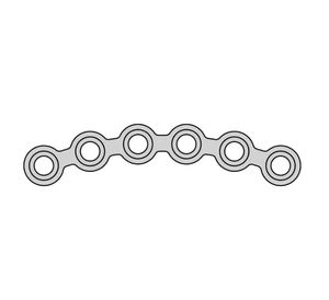 maxillofacial compression plate