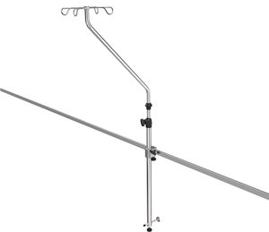 rail-mounted IV pole