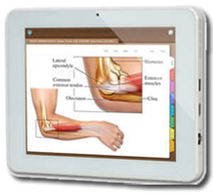 portable medical tablet PC / waterproof / fanless