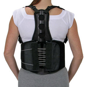 SEMI-RIGID DORSO-LUMBAR BACK SUPPORT WITH VELCRO FASTENING