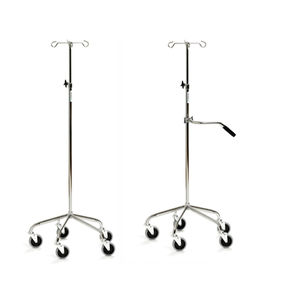 IV stand on casters