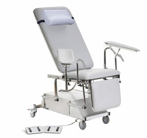 electric blood donor chair / 3-section / on casters / height-adjustable