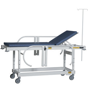 emergency stretchers / non-magnetic / on casters / 2-section