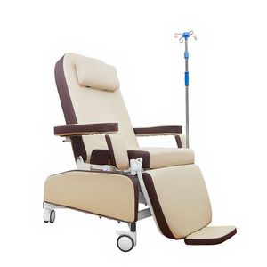 manual blood donor chair / 3-section / on casters / with legrest