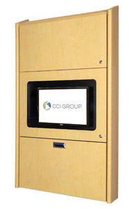 medical computer workstation / recessed / wall-mounted