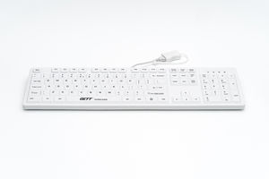 medical keyboard with numeric keypad / USB / portable / silicone