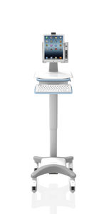 tablet PC computer cart / height-adjustable / battery-powered