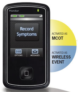 3-channel ECG event recorder