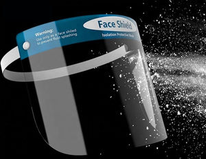 anti-fog coating face-shield