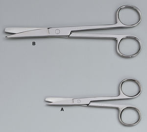 Bandage scissors - 31546 - Embalmers Supply Company - for humans / straight