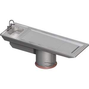 autopsy table / rectangular / with sink / with downdraft ventilation