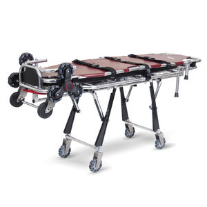 transport stretcher trolley / manual / height-adjustable / reclining
