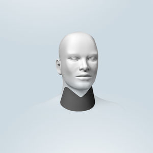 X-ray protective thyroid collar