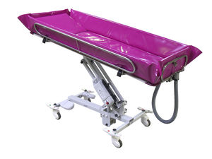 height-adjustable shower trolley