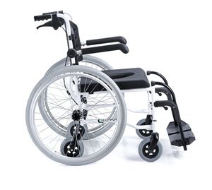 shower chair / on casters / with cutout seat