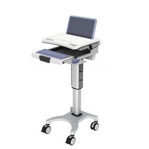 height-adjustable computer cart