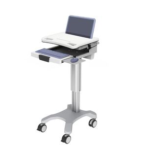 height-adjustable computer cart