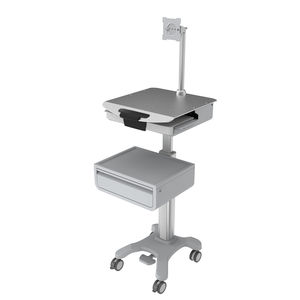 computer cart with drawer