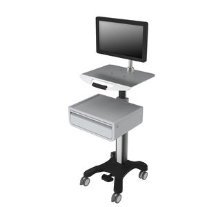 computer cart with drawer