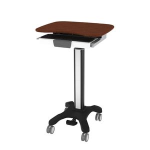 height-adjustable computer cart