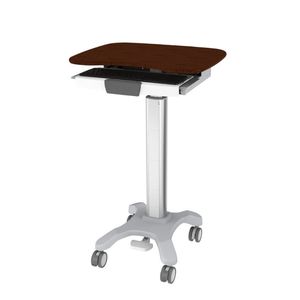 height-adjustable computer cart