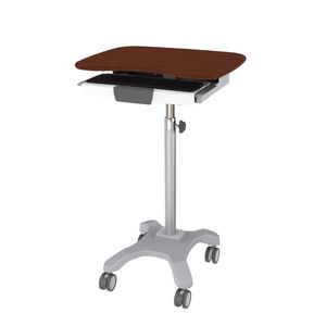 height-adjustable computer cart