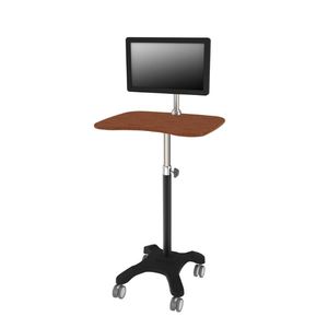height-adjustable computer cart